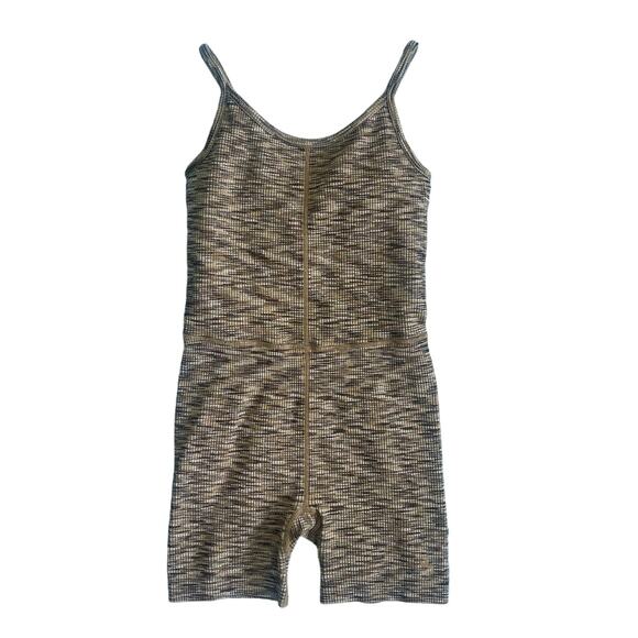 Joylab Open Back Atheltic Romper Heathered Brown women’s size XS - Picture 2 of 3